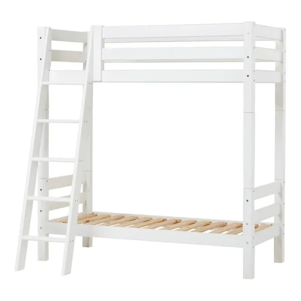 Hoppekids ECO Luxury høj køjeseng med skrå stige - 70 x 160 cm